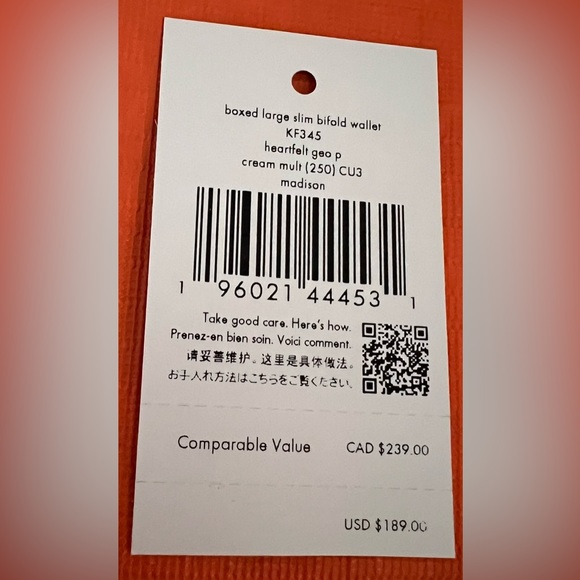 kate spade New York adorable NWT, Madison Heartfelt Boxed Slim Bifold Wallet - Picture 14 of 14